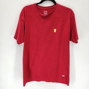 VANS Marvel Short Sleeve Shirt Mens Medium Red